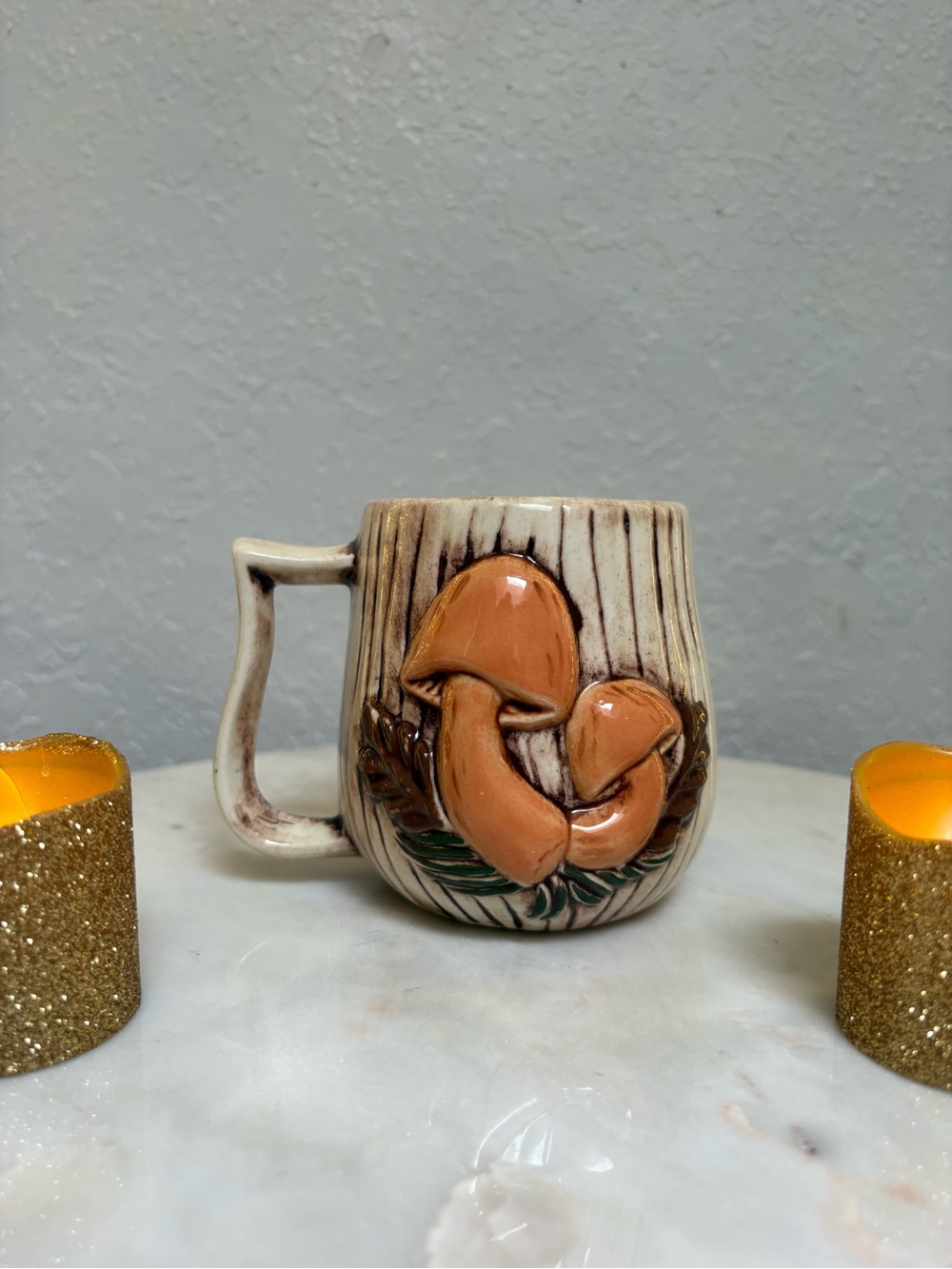 Vintage Mushroom Mug